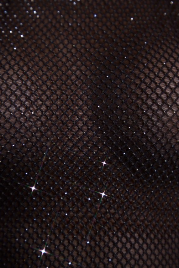 negro Top corto con cuello de nadador y espalda abierta con adornos River Oh Polly mujer recopilación 6N8XHD594