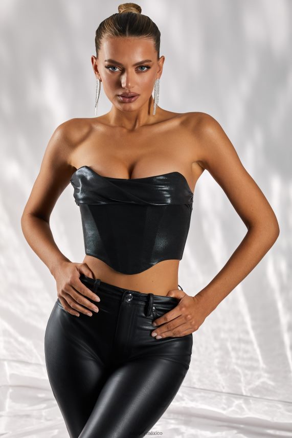 negro Bustier sin tirantes de besos de la mañana Oh Polly mujer recopilación 6N8XHD668
