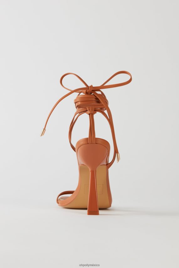 broncearse tacones con cordones de polipiel under wraps Oh Polly mujer recopilación 6N8XHD834
