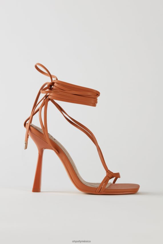 broncearse tacones con cordones de polipiel under wraps Oh Polly mujer recopilación 6N8XHD834