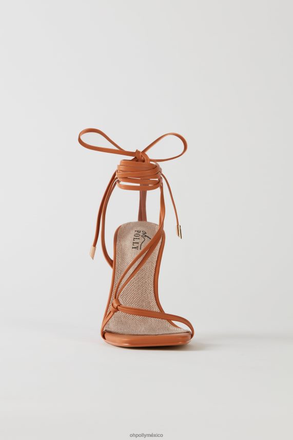 broncearse tacones con cordones de polipiel under wraps Oh Polly mujer recopilación 6N8XHD834