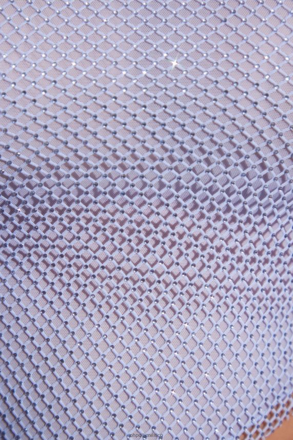 azul falda midi jordana con dobladillo tipo pañuelo y adornos Oh Polly mujer Faldas 6N8XHD867