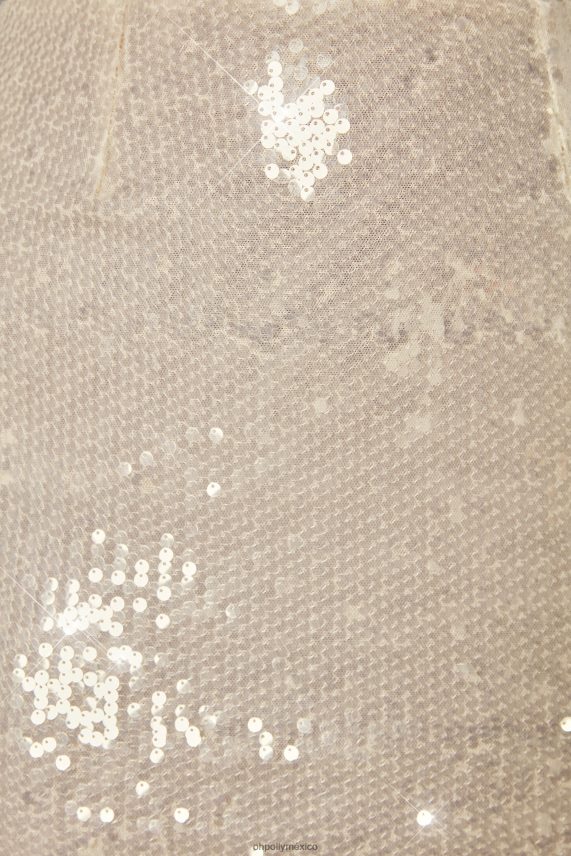 Marfil minifalda signy plana con lentejuelas Oh Polly mujer Faldas 6N8XHD856