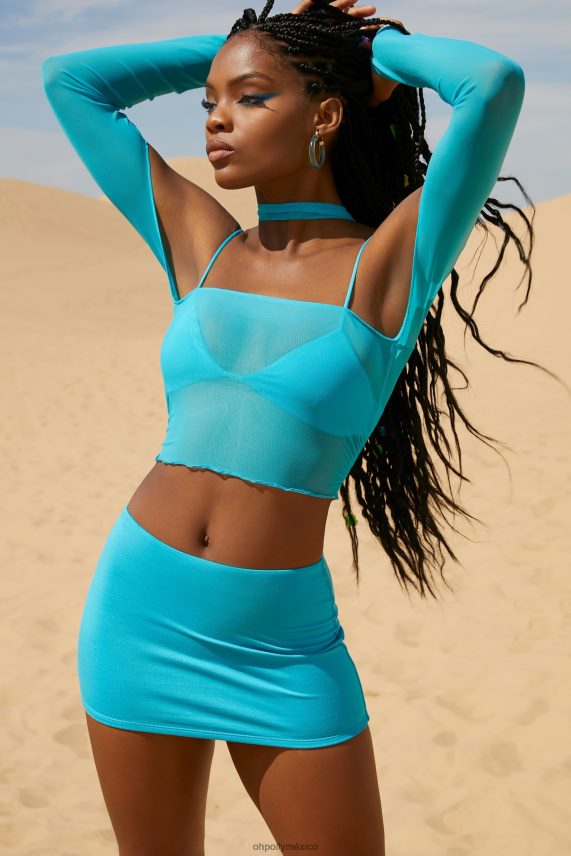 agua el paseo minifalda micro de talle bajo Oh Polly mujer Faldas 6N8XHD863