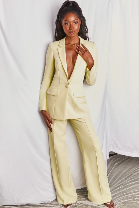 amarillo pantalones anchos Power House Oh Polly mujer fondos 6N8XHD823