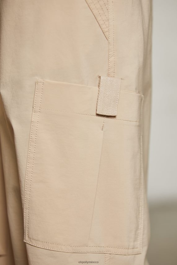 beige pantalones cargo Rori de pernera ancha Oh Polly mujer fondos 6N8XHD793
