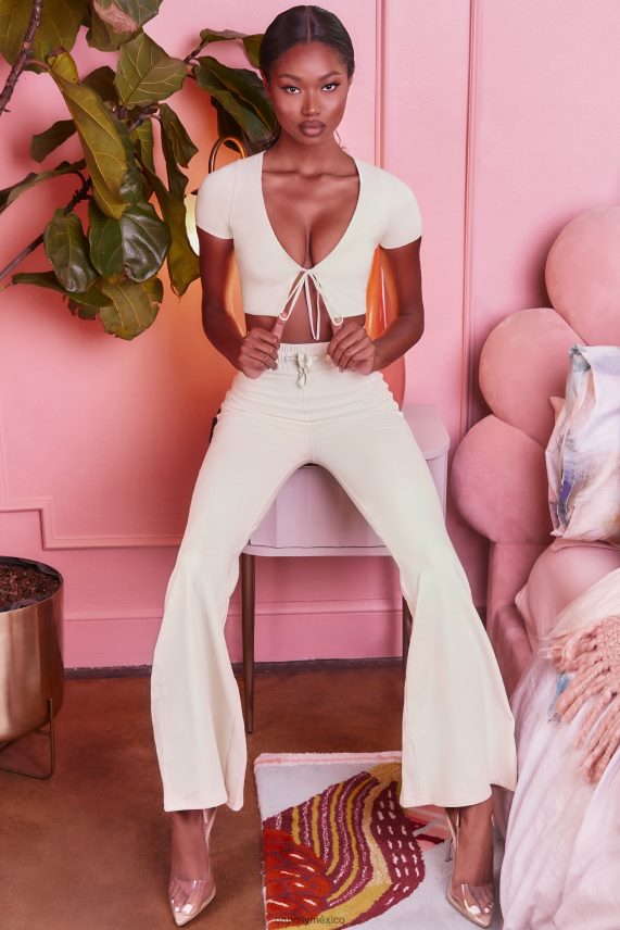 crema pantalones anchos petite relajados Oh Polly mujer fondos 6N8XHD850