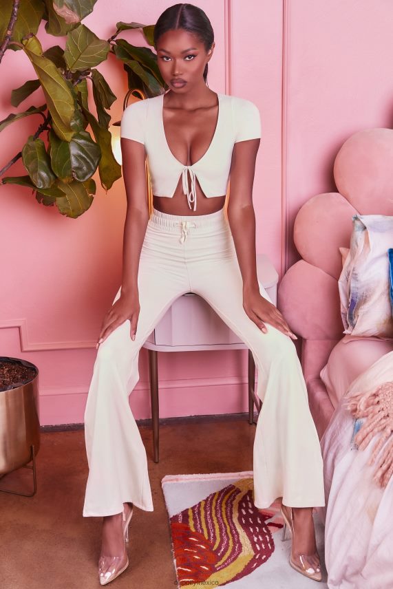 crema pantalones anchos petite relajados Oh Polly mujer fondos 6N8XHD850