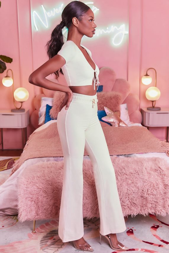 crema pantalones anchos petite relajados Oh Polly mujer fondos 6N8XHD850