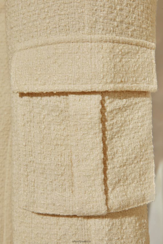 piedra pantalones cargo Hendrix de tweed con pernera recta Oh Polly mujer fondos 6N8XHD804