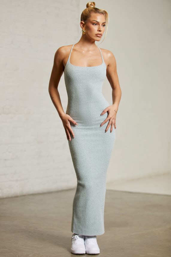 menta vestido largo con espalda escotada stassie Oh Polly mujer vestidos 6N8XHD101