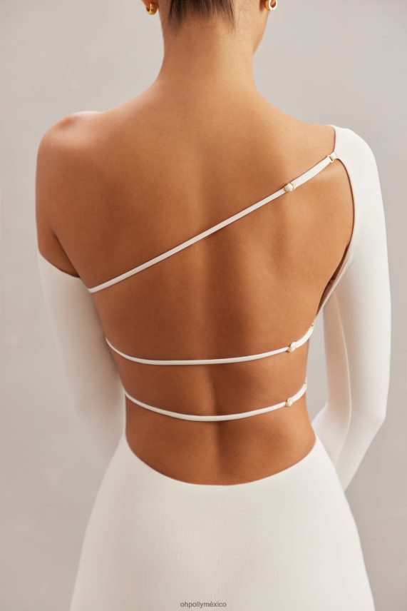 Marfil vestido corto lilardia con hombros descubiertos Oh Polly mujer vestidos 6N8XHD82