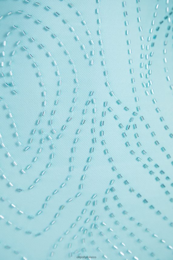 agua vestido corto toulouse con adornos y cuello retorcido Oh Polly mujer vestidos 6N8XHD477