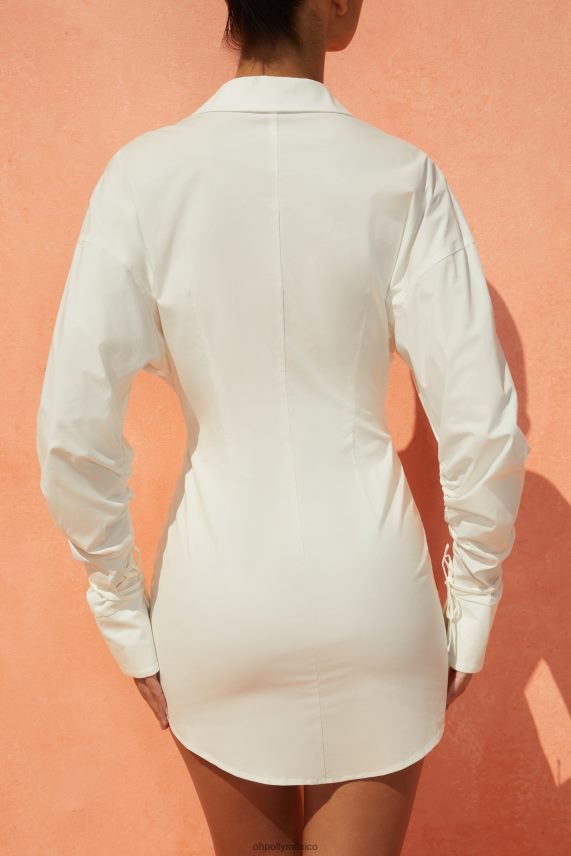 Marfil con el vestido camisero relajado de los Hamptons Oh Polly mujer vestidos 6N8XHD509